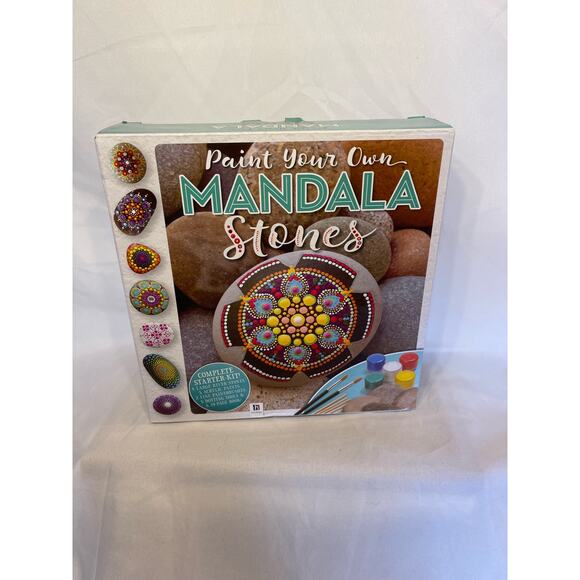 Paint Your Own Mandala Stones Craft Kit - Picture 1 of 2